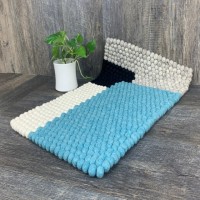 Gray Turquoise 18x30 Bath Mat